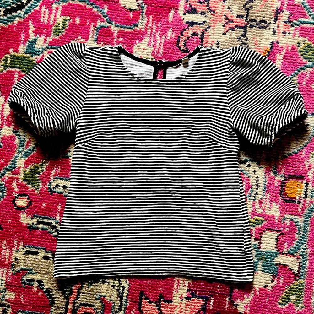 French Inspired puff sleeve blouse